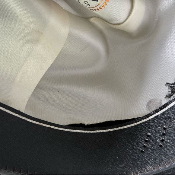 Openroad Cattleman Lancaster Collection black wool cowboy hat with snake band. - Picture 8 of 9